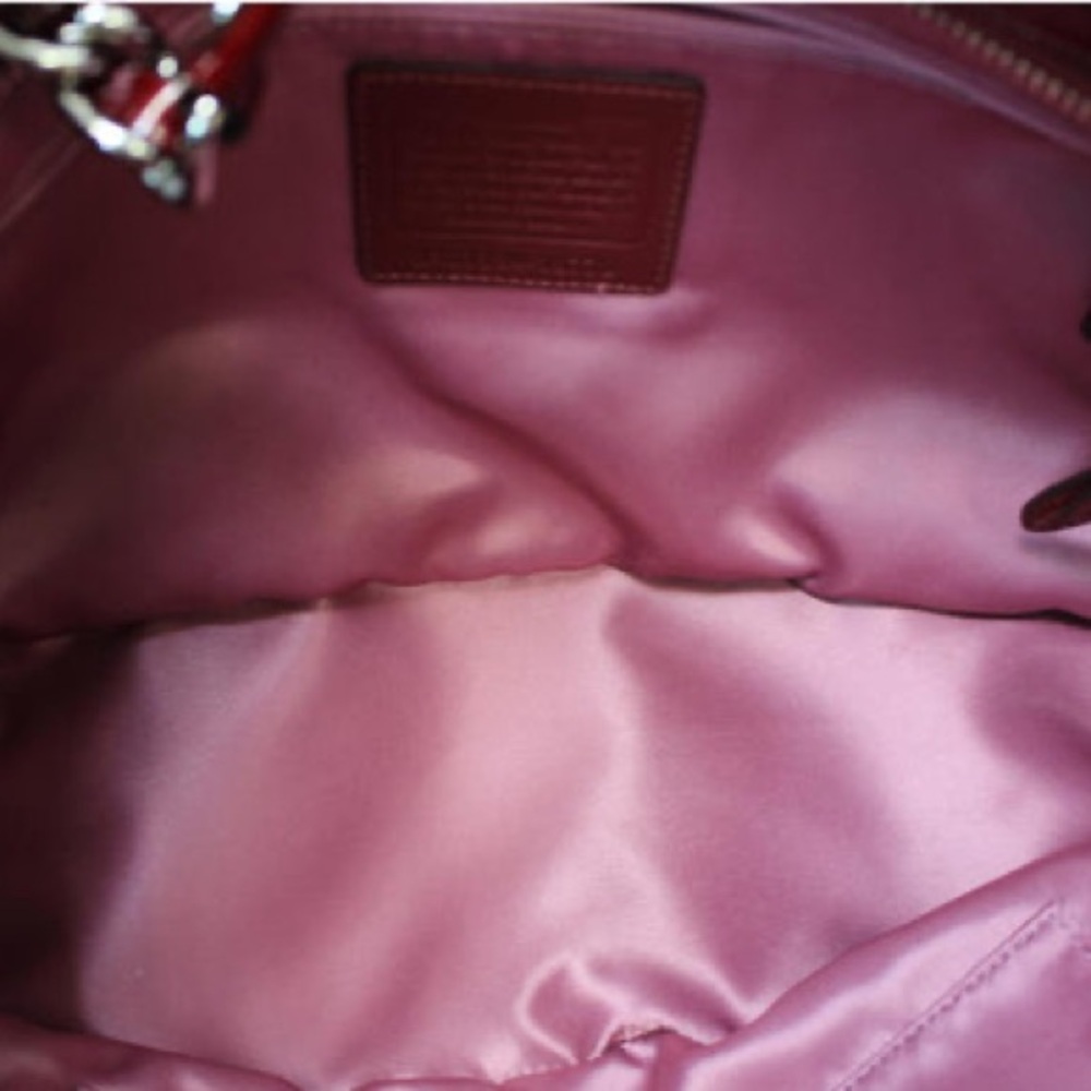 COACH 2011 Chelsea Wine Patent Leather Shoulder Tote Bag (18770) NWT - Picture 13 of 15